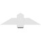 Ekena Millwork Eugene Architectural Grade PVC Gable Bracket, 36"W x 10 1/2"H x 2"D x 6"F, 7/12 Pitch GBP036X11X0206EUG00 - alternate 3